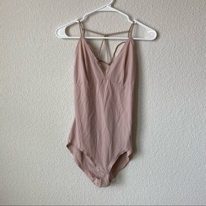 Nude Strappy Back Bodysuit size XS/S